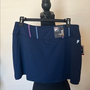 Fila Sport Navy Skort with Pink Accent